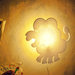 Lampada leone bianco o arancio, lampada da parete, applique, lampada per bambini