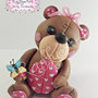 Cake topper “Lovely Little Bear” (personalizzabile)