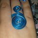 Anello Wire azzurro