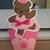 Scatolina bomboniera porta confetti nascita battesimo comunione orso ballerina