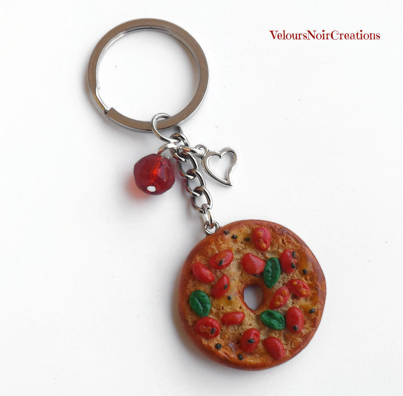 XBOKA Portachiavi a forma di frutta, accessorio per borsa