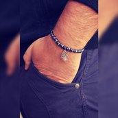 Lapis Bracciale - Mens braccialetto in rilievo