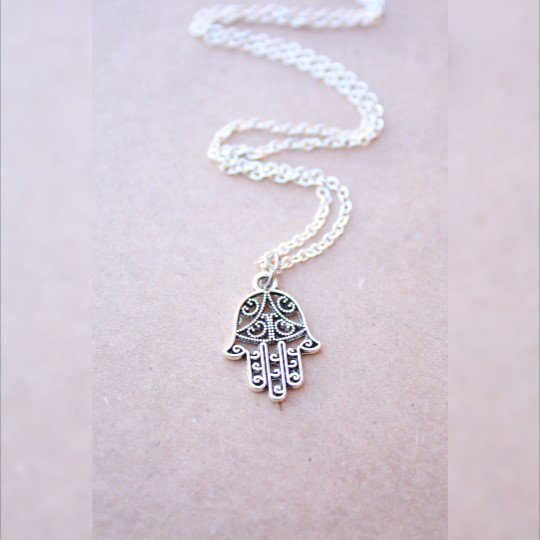 Collana Girocollo Hamsa Con Cristalli E Strass | Ciondolo Mano Di Fatima In Oro | Gioiello Boho Per Donna