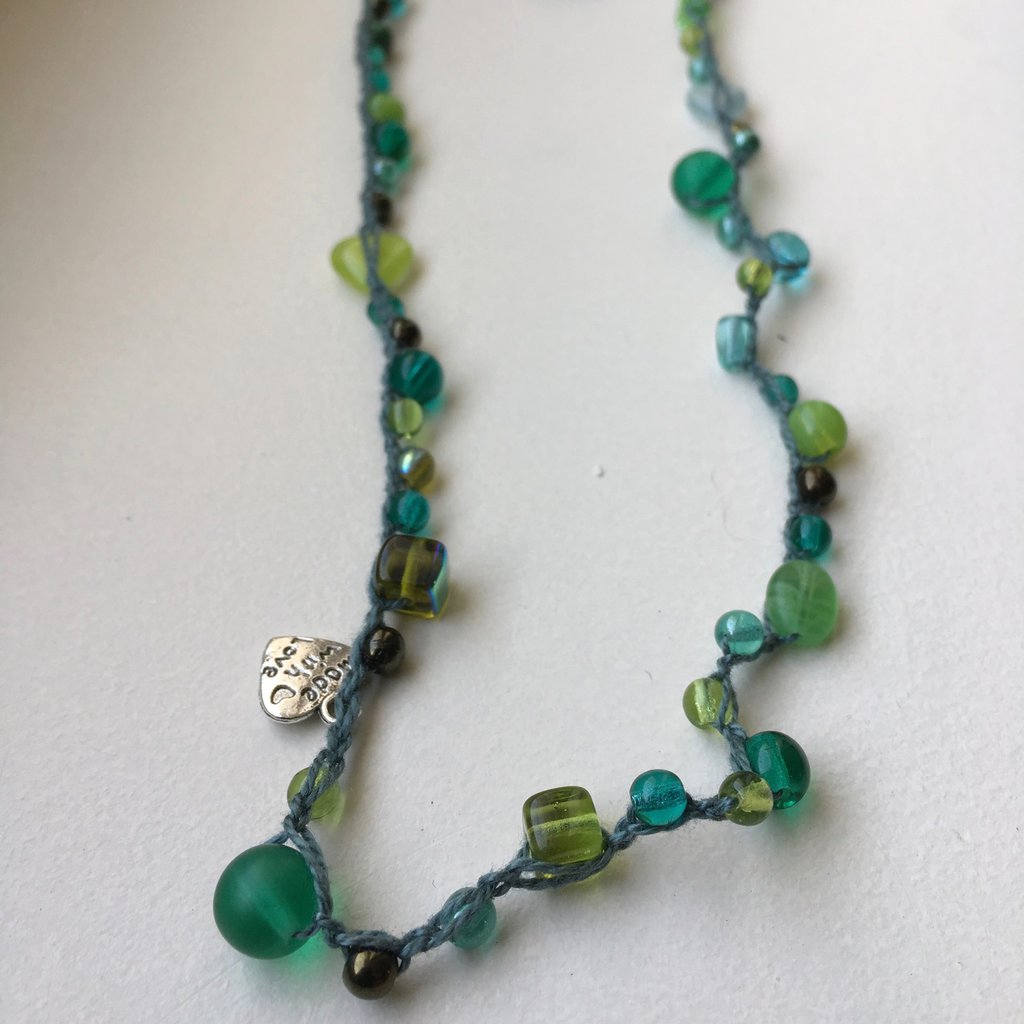 Collana Arricciata In Cotone Multicolore - Gioielli - Collane - Di