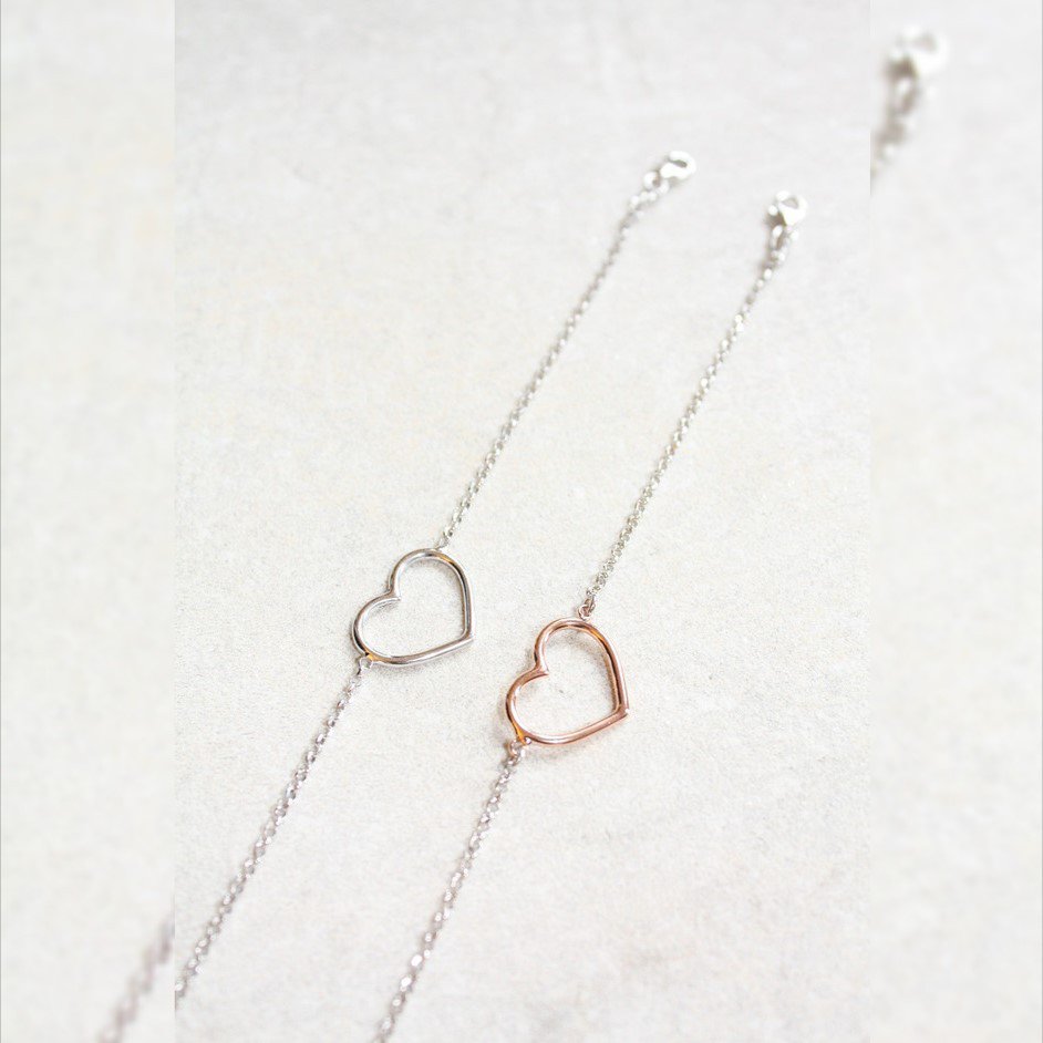 Bracciale in Argento925 con zirconi e cuore - Kulto 925