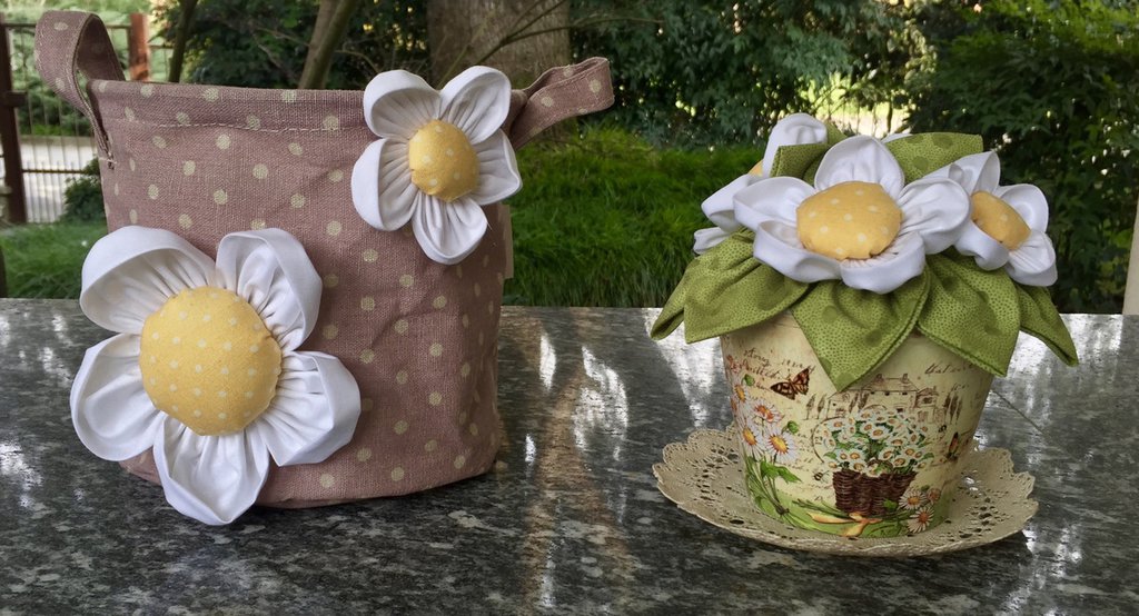 Cesto di fiori artificiali da appendere, in finta seta, resistente ai