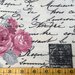 TESSUTI AMERICANI PER REALIZZAZIONI PATCHWORK - rose, scritte e mulini - leggermente felpato