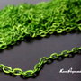 NOVITA'! 1 Metro catena "VERDE FLUO"  (3x2mm) (cod.SUMMER)