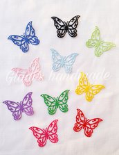 80 farfalle intagliate in cartoncino
