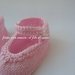 Scarpine tipo ballerina rosa fatte a maglia