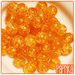 10 Perline vetro Crackle arancio 10mm