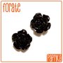 2 Perline Rose forate 14mm