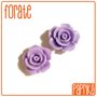 2 Perline Rose forate 14mm