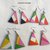orecchini triangolo legno colorato vintage etnico art decò anallergico idea regalo