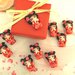 INSERZIONE RISERVATA PER SAMANTHA - 30 kokeshi bomboniere laurea complete scatola confetti bigliettino