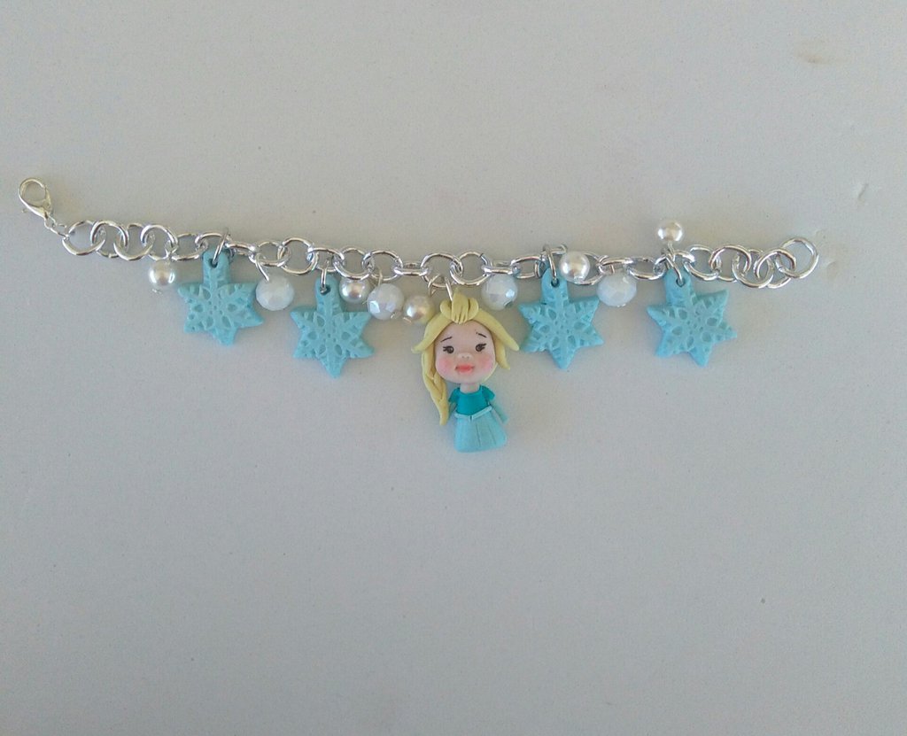 Collana Frozen II + Bracciale E Accessori Capelli Anna Elsa Disney CONF - 6