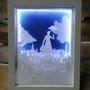 Quadro luminoso a led Mary Poppins per camera dei bambini