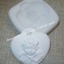 STAMPO CUORE ANGELO silicone X fimo gessetto gessetti bomboniera segnaposto GOMM