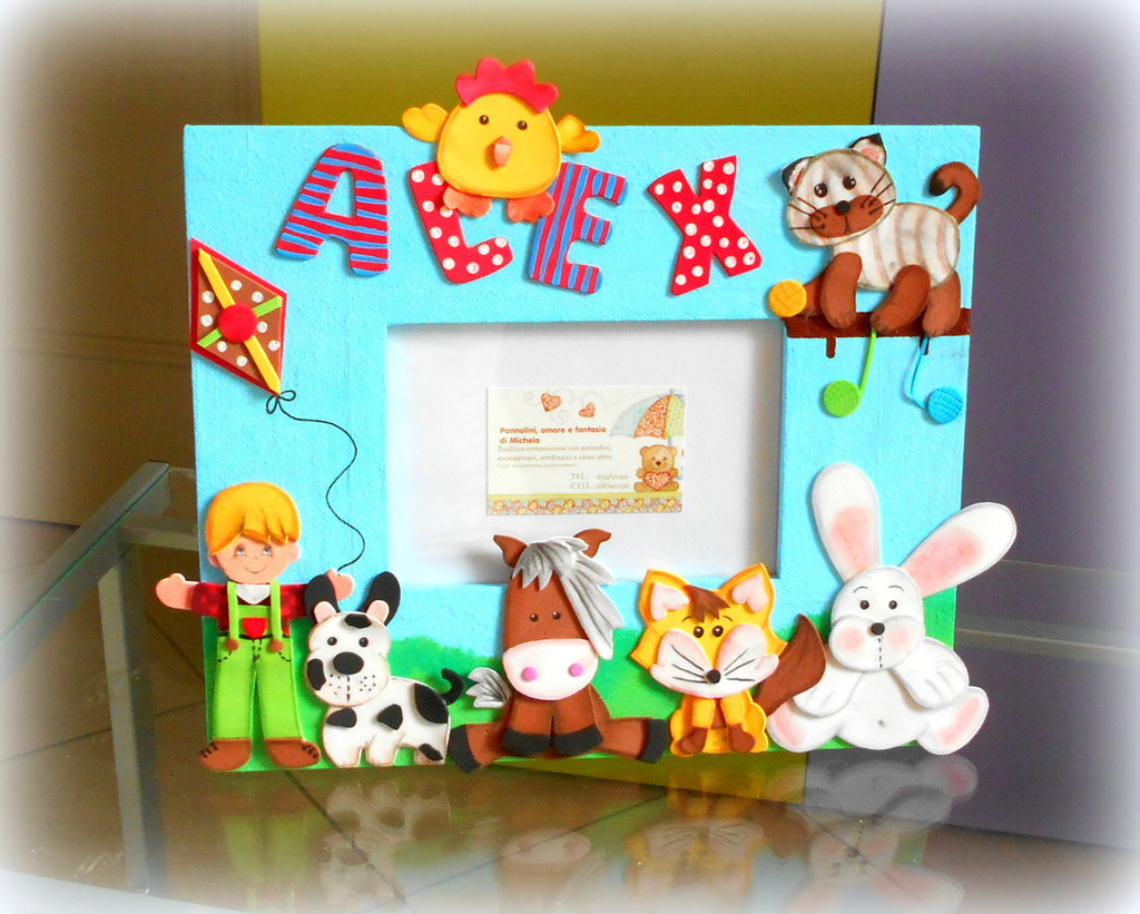 Befüllba Cornice Portafoto Per Bambini A4 - 2 Pezzi In Legno, Apribile Con Magnete, Per Progetti Artistici