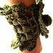 Bracciale "military chic" - realizzato a crochet in puro cotone - SPESE DI SPEDIZIONE GRATIS
