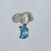 Collana pendente con cristallo Swarovski luna arcobaleno e catenina in argento