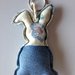 Portachiavi 🐰 coniglietto in jeans