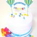 Cake topper Buon Compleanno Mongolfiera