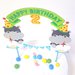 Cake topper Buon Compleanno Hippo