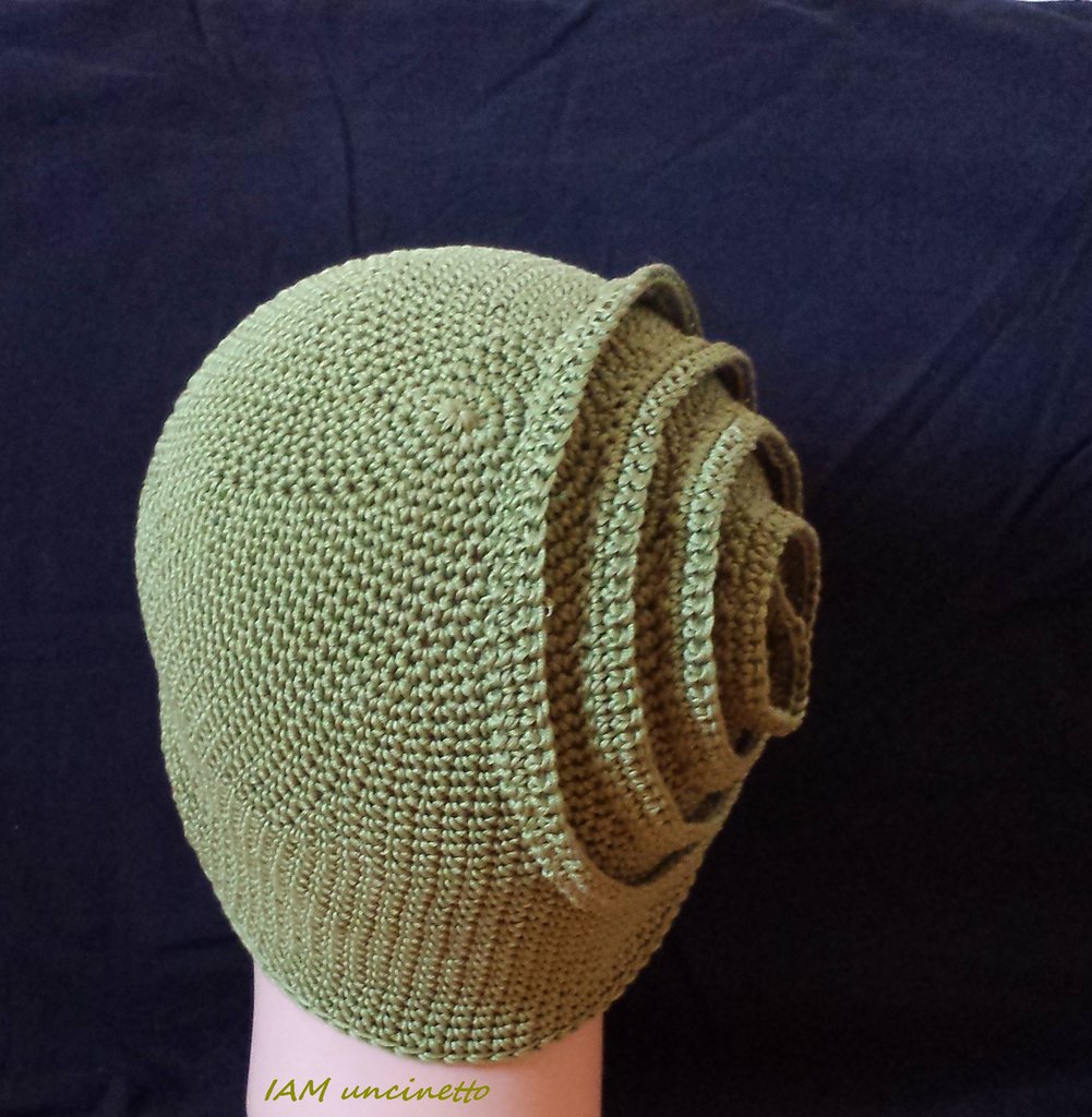 Berretto Di Lana Verde Scuro / Berretto Stile Francese - Foto 4