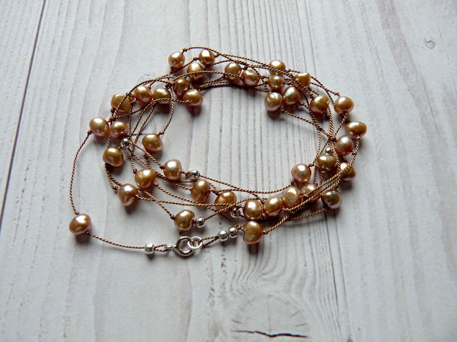 Bracciale Regolabile In Codice Morse Con Perline Argentate E Corda Di Seta, Messaggio Segreto
