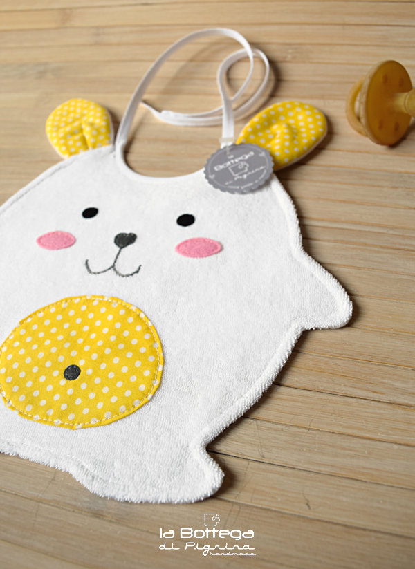 Bavaglini Bianchi Per Bambini - Kit Fai Da Te Con Penne E Stencil, Impermeabili, Ideali Per Baby Shower E Decorazione