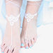 Victorian Lace sandali a piedi nudi, merletto dell'annata