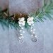 orecchini da sposa perle d'acqua dolce bianche