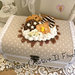 Scatola Portagioie - Shabby chic - handmade - Con panna, cioccolata, donut, pan di stelle, waffle e cookie