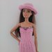 Vestito e cappello da Barbie con perline Swarovski