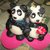 Sposini panda, cake topper