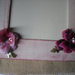 Cornice portafotografie decorazione fiori di geranio in 3d