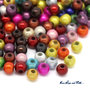 LOTTO 95 perle in vetro multicolore (3,5 mm)  (cod.new)