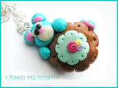 collana orsetto donut ciambella biscotto catena moda estate