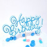 Happy birthday cake topper // cake topper glitterato colori a scelta personalozzato