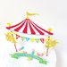 Cake topper circo buon compleanno // festa di compleanno tema circo // colori arcobaleno personalizzabile 