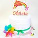 Cake topper arcobaleno buon compleanno //scena arcobaleno Mio miny pony torta di compleanno 