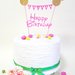 Minnie Topolina cake topper Buon Compleanno // happy birthday cake topper orsarese e oro glitterato personalizzabile