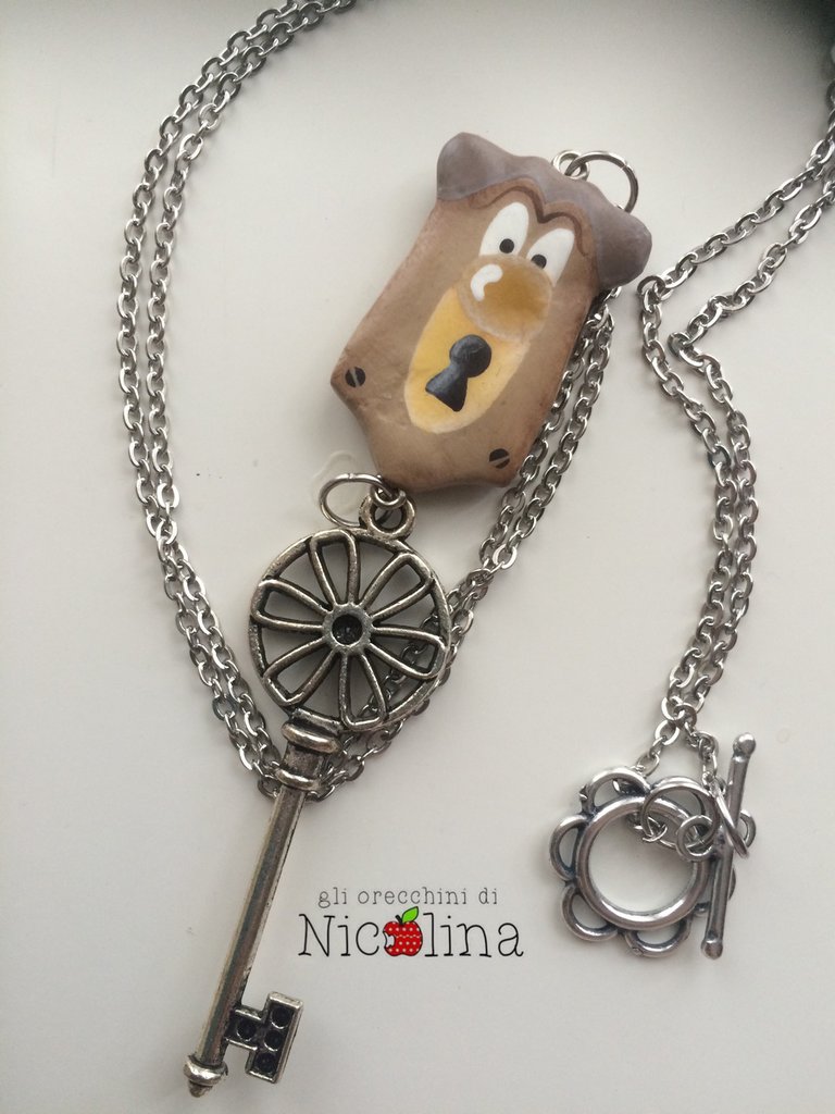 Collana lunga C'era una volta Serratura Alice nel paese delle m... su MissHobby Collana lunga C'era una volta Serratura Alice nel paese delle m... su MissHobby