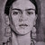 Ritratto a matita della pittrice Frida Kahlo disegnato a mano 