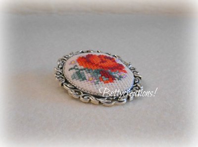 2 Spille A Fiore Rosa E Rossa Con Perle Di Cristallo - Accessori Moda Eleganti Per Donne