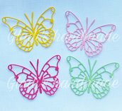 60 farfalle intagliate in cartoncino