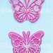 60 farfalle miste in cartoncino (30 piene e 30 intagliate)