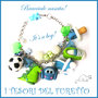 Bracciale Nascita " It's a boy! " Battesimo baby shower idea regalo Kawaii 