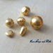 LOTTO 50 gr perle in vetro di Bohemia "Gold" (cod.PRECIOSA)